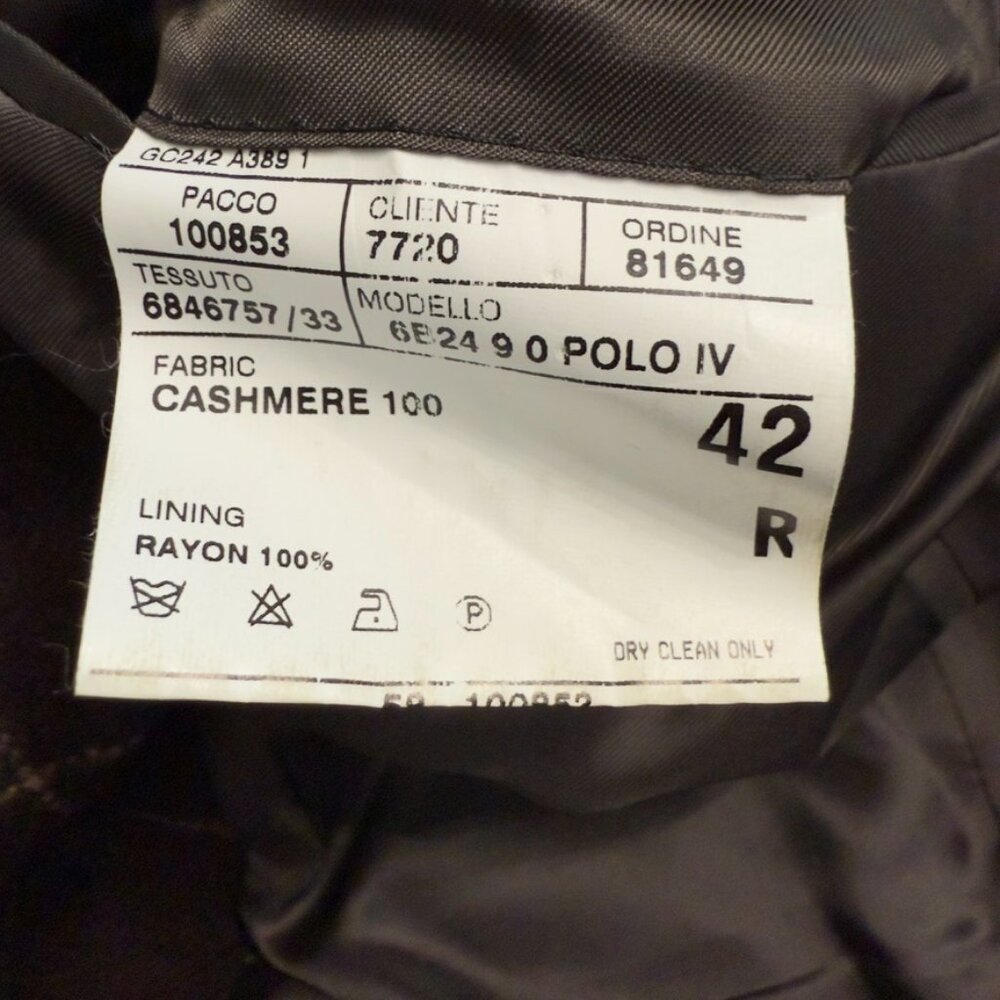 Polo by Ralph Lauren 100% Cashmere Brown Windowpane Blazer – Size 42R - Picture 9 of 16